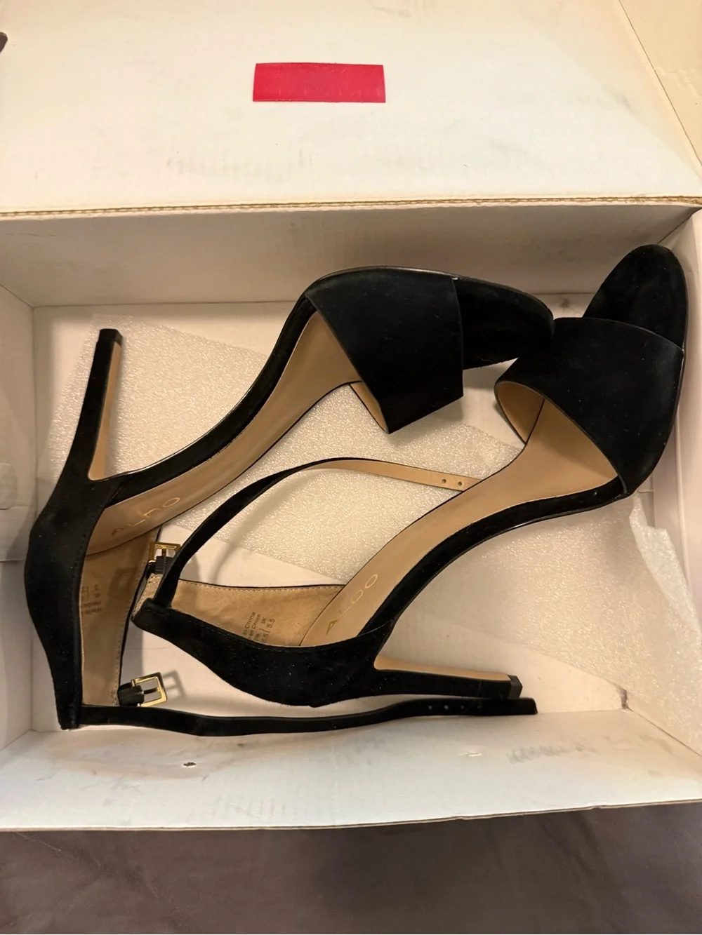 Aldo Suede Black Heels